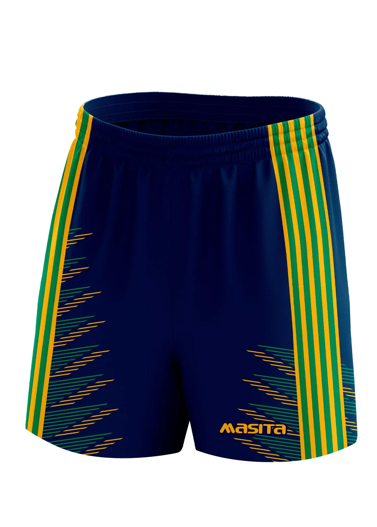 Hydro Gaelic Shorts Navy/Green/Amber Kids