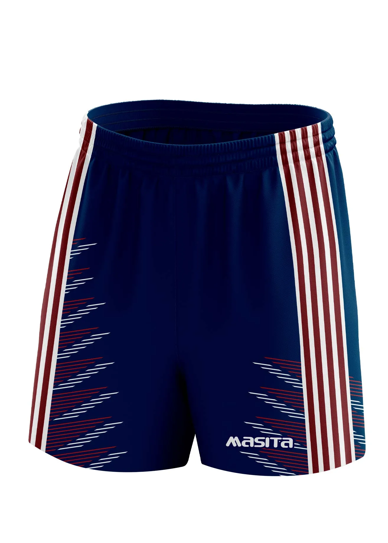 Hydro Gaelic Shorts Navy/Maroon/White Kids