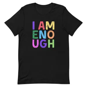 I AM ENOUGH COLOR BLOCK Inspirational Mental Health T-Shirt for Men