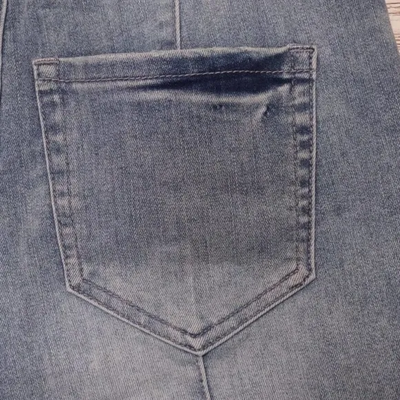 Inc High Waist Pull On Jean Shorts Light Indigo 4