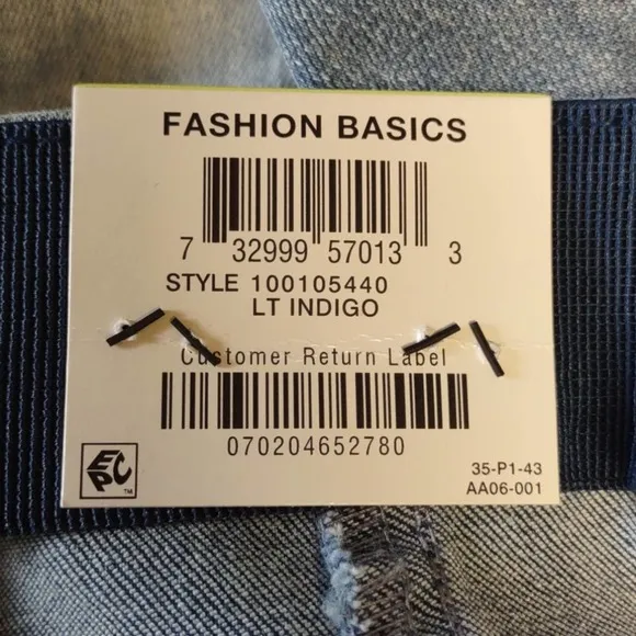 Inc High Waist Pull On Jean Shorts Light Indigo 4