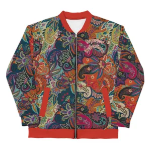 IR Unisex Bomber Jacket Floral Multi-Color Print