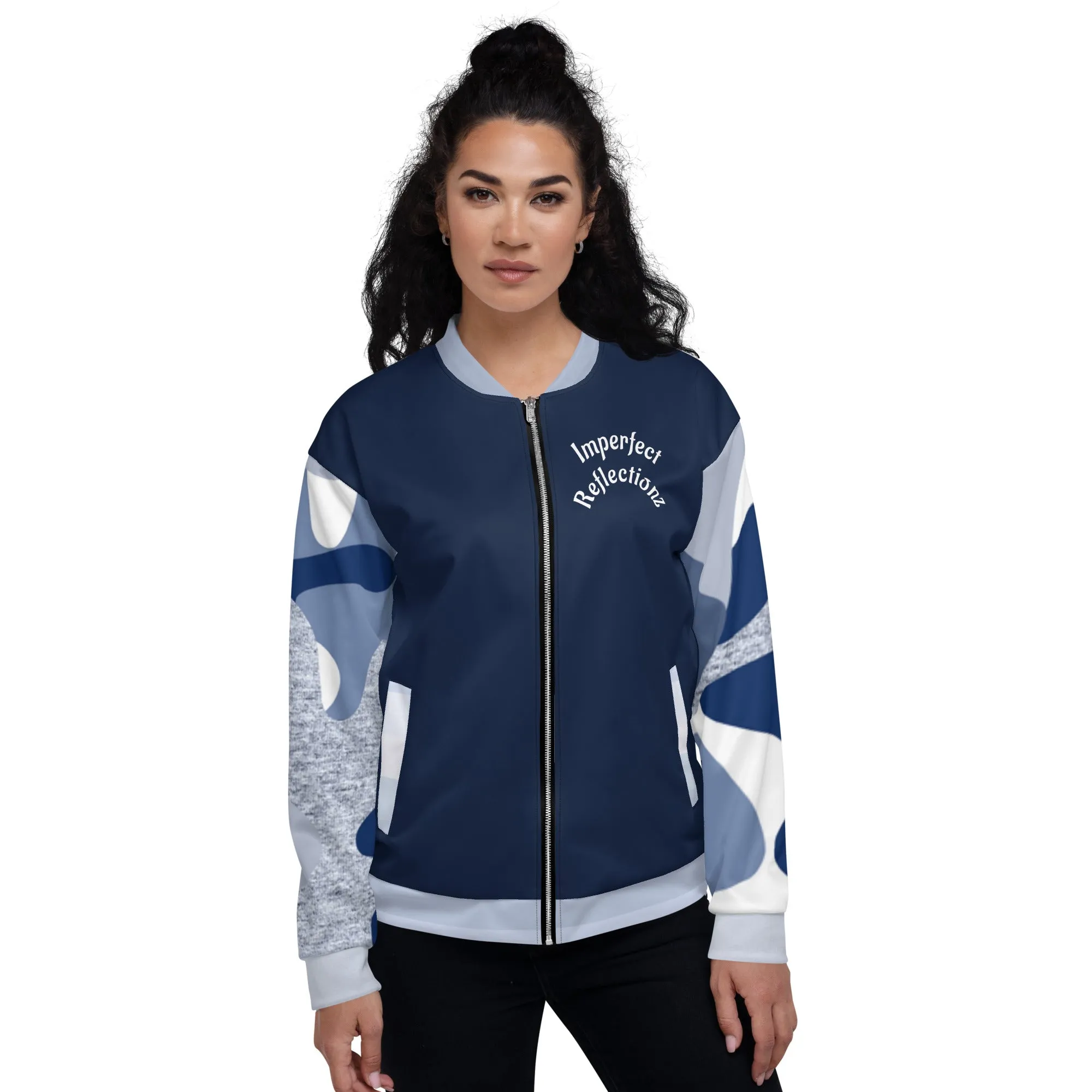 IR Unisex Bomber Jacket- Navy/Blue Camo We Are One (POD)