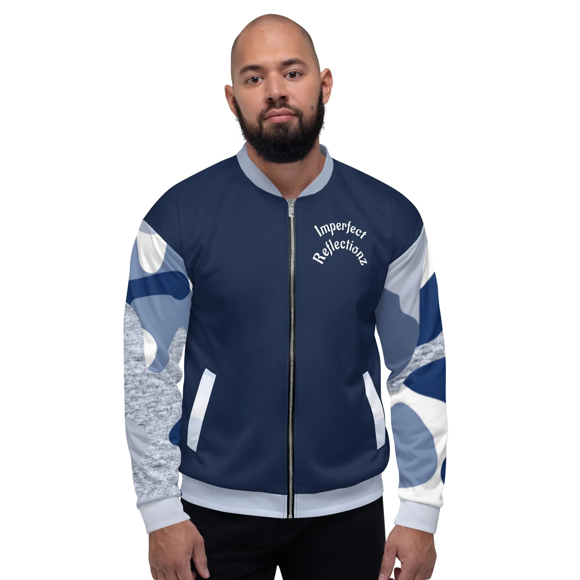 IR Unisex Bomber Jacket- Navy/Blue Camo We Are One (POD)