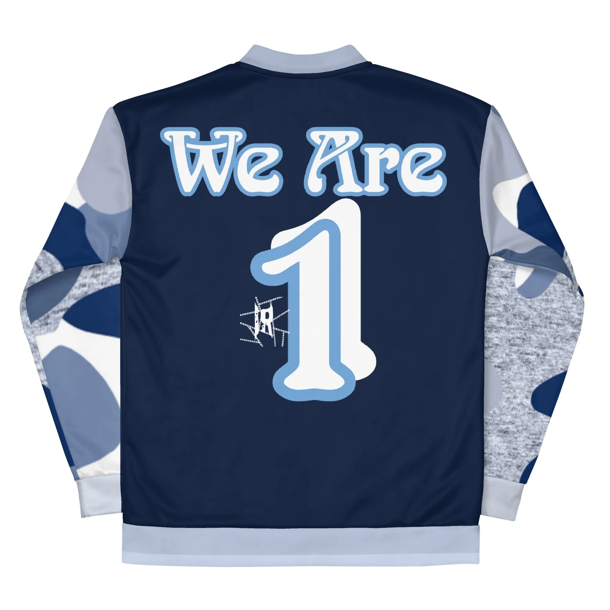 IR Unisex Bomber Jacket- Navy/Blue Camo We Are One (POD)