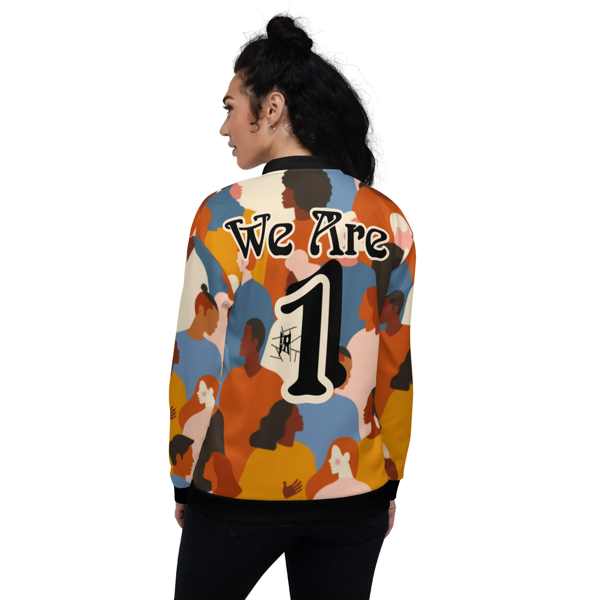 IR Unisex Bomber Jacket- United / We Are One (POD)