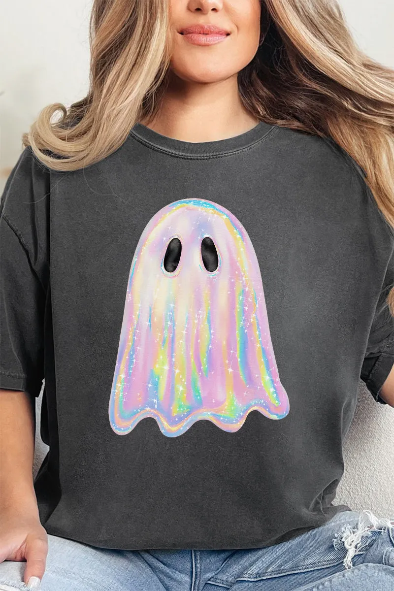 Iridescent Boo Ghost Comfort Colors Adult Ring-Spun Cotton Tee