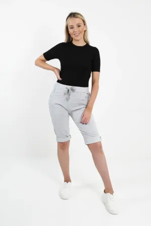 Italian Magic Shorts/Chinos Plain Light Grey