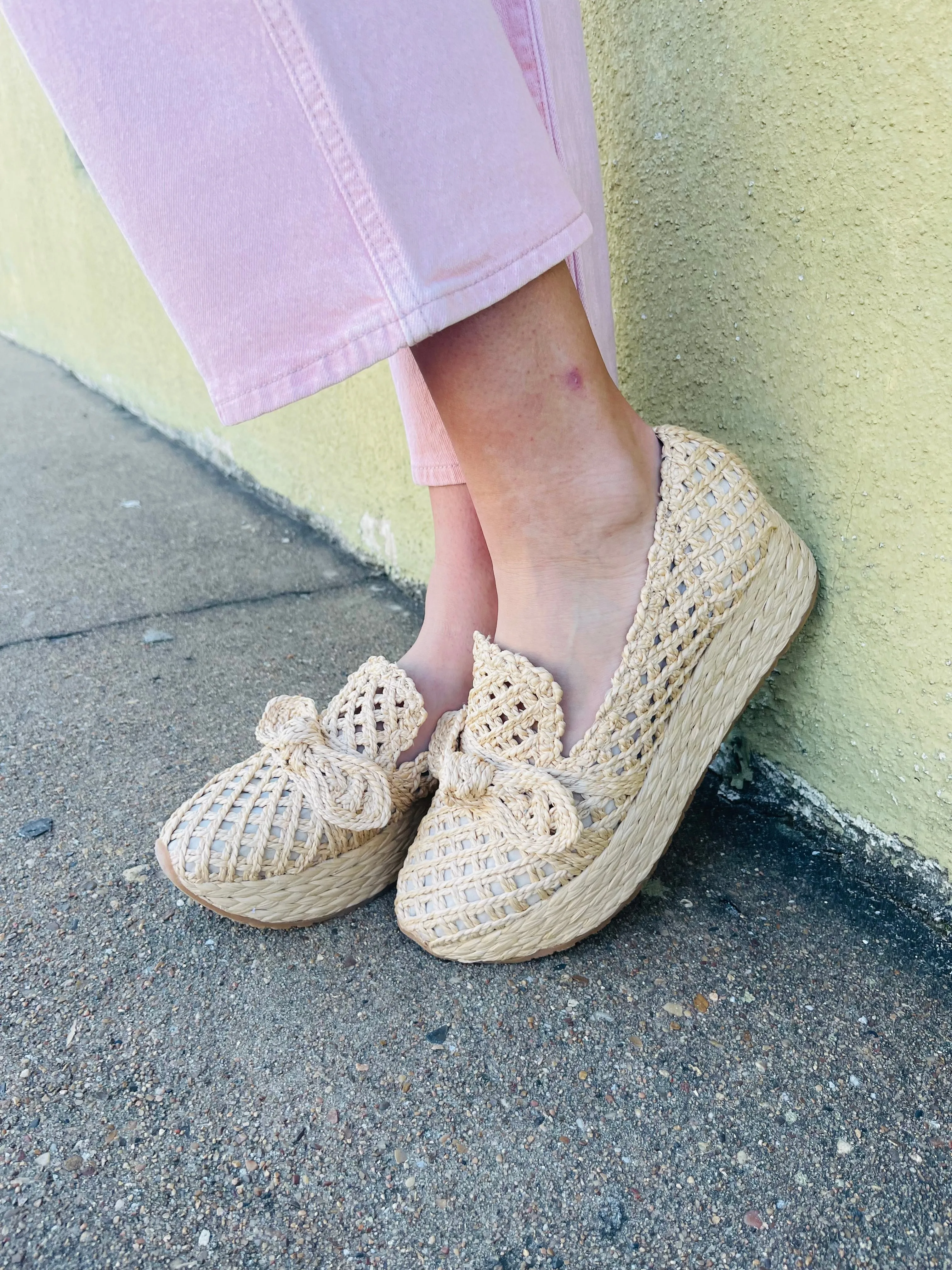 Jaka Light Natural Raffia Sneaker