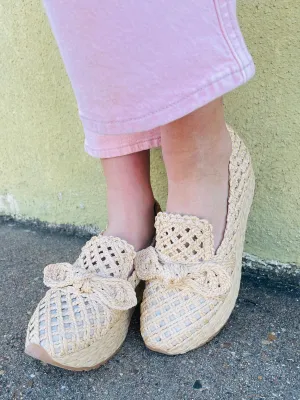 Jaka Light Natural Raffia Sneaker