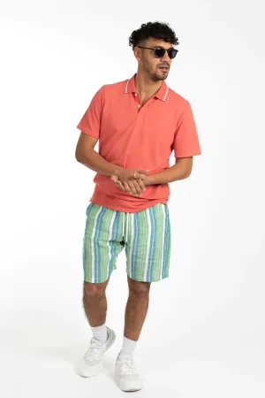 JAMES HARPER ELASTIC WAIST BEACH STRIPE LINEN SHORT JHSH20