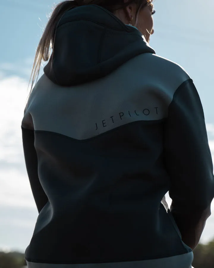 Jetpilot Womens 2mm Ladies Flight Tour Coat - Charcoal