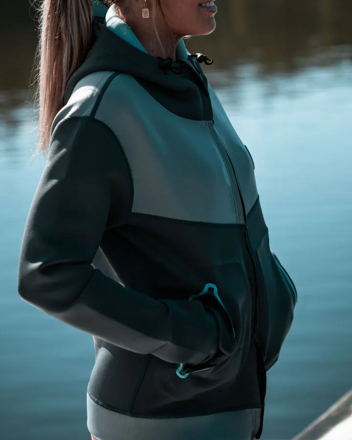 Jetpilot Womens 2mm Ladies Flight Tour Coat - Charcoal