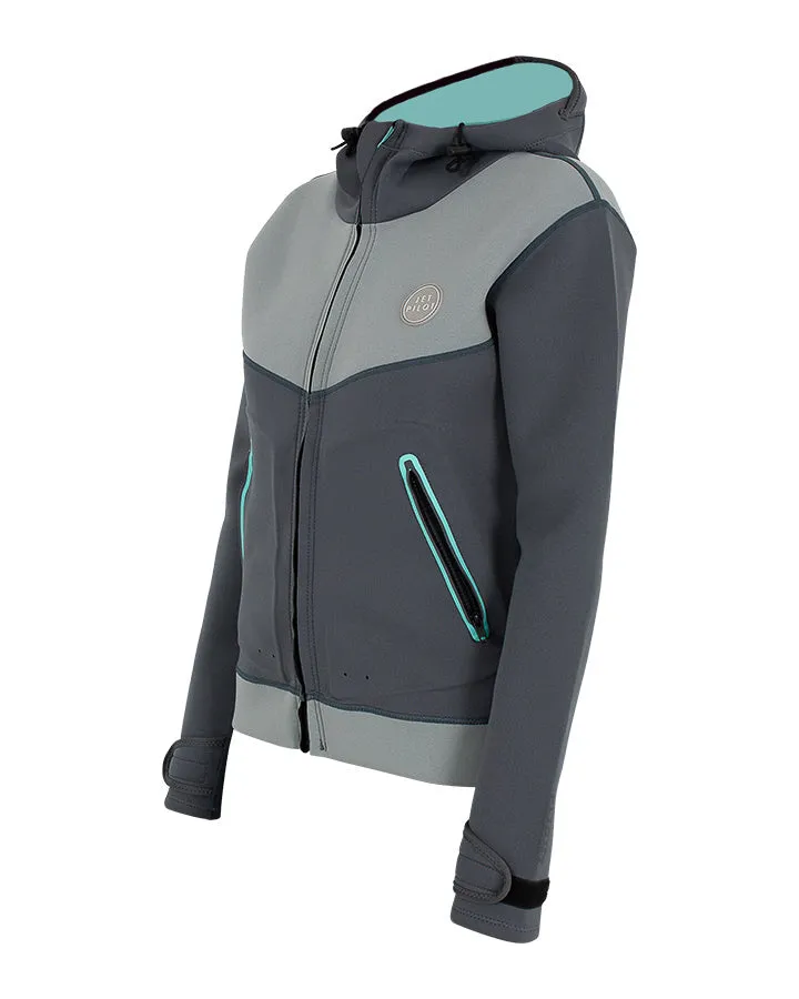 Jetpilot Womens 2mm Ladies Flight Tour Coat - Charcoal