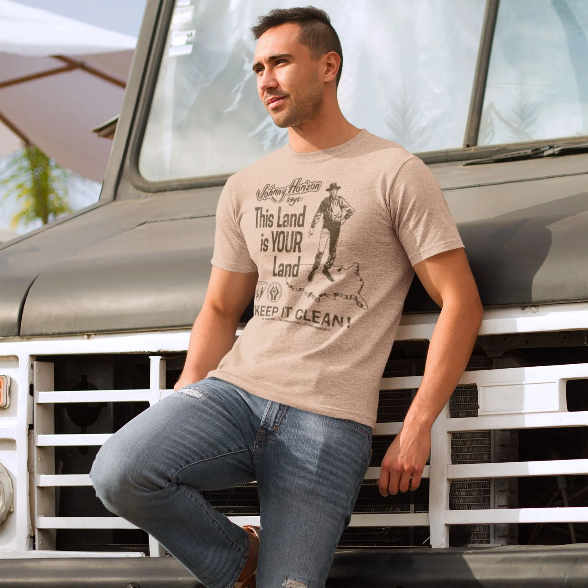 Johnny Horizon "This Land Is Your Land" Men's Tee