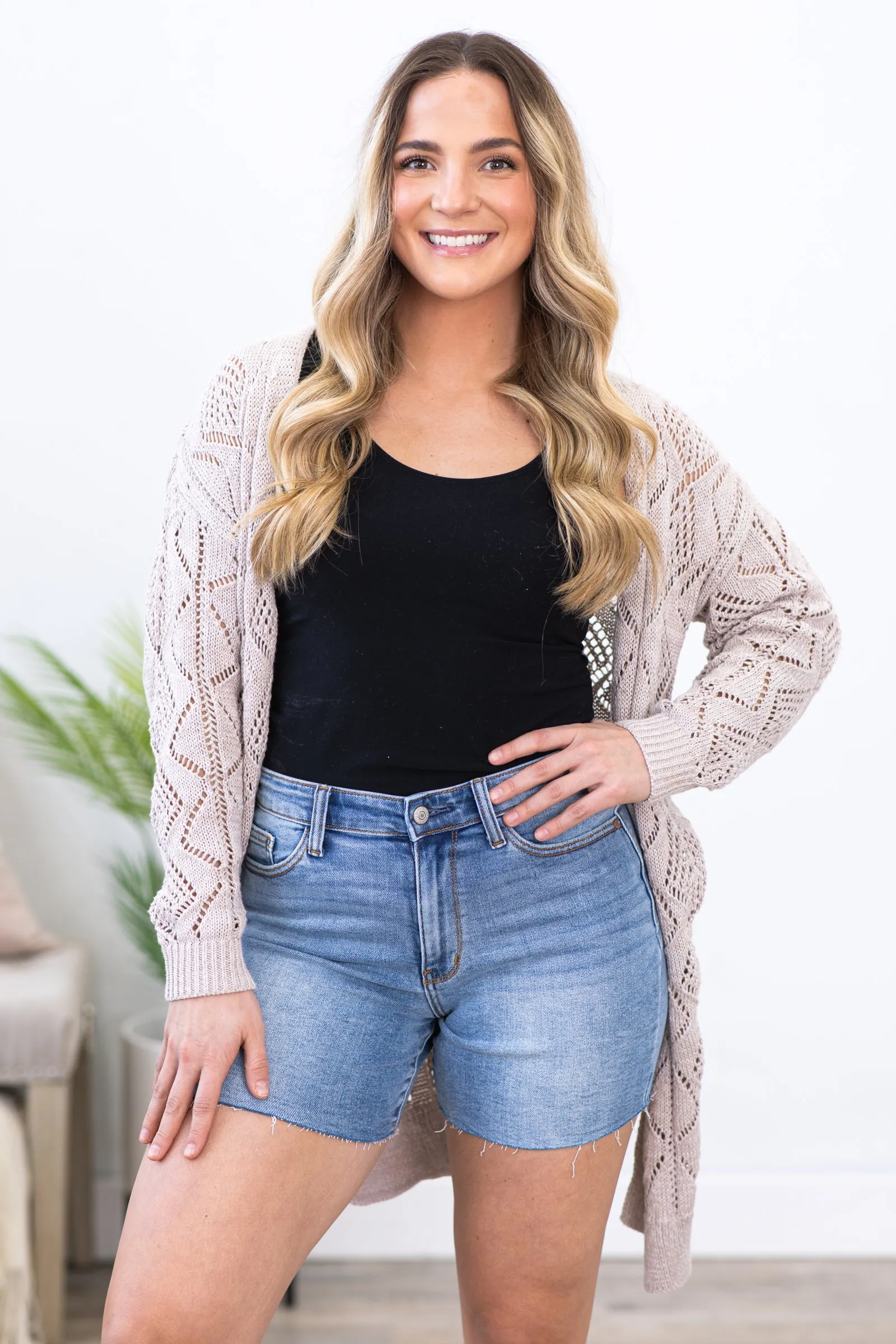 Judy Blue High Rise Light Wash Denim Shorts