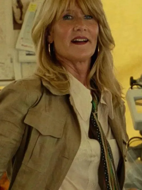 Jurassic World Dominion Ellie Sattler Brown Long Coat