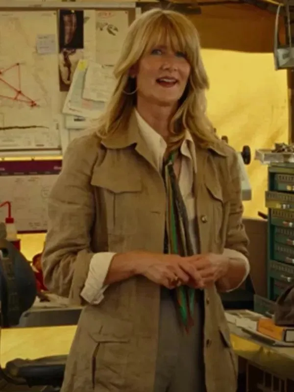 Jurassic World Dominion Ellie Sattler Brown Long Coat