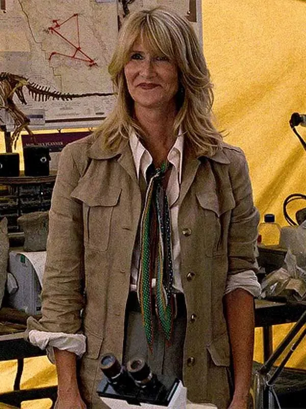 Jurassic World Dominion Ellie Sattler Brown Long Coat