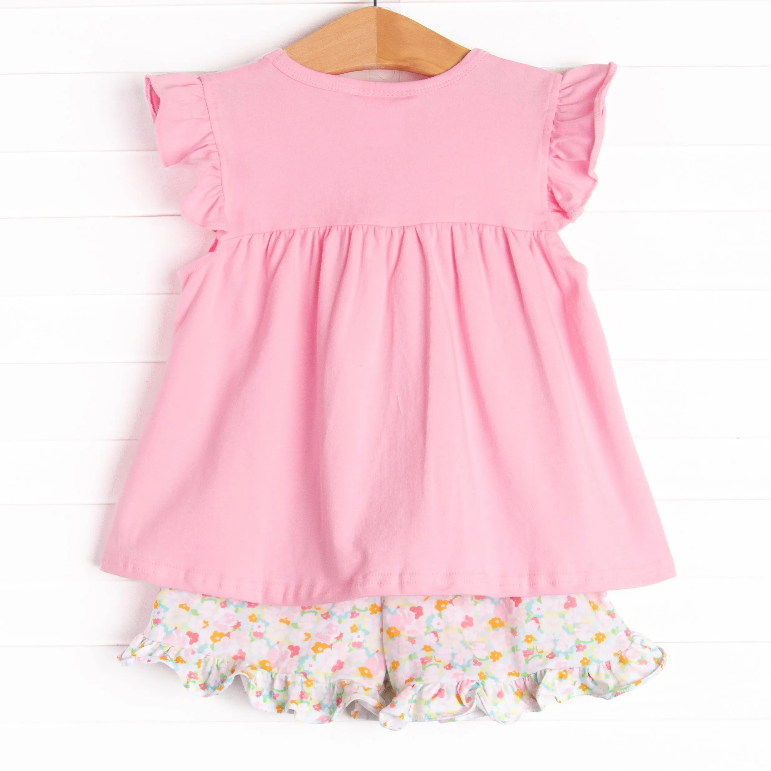 Just Keep Blooming Short Set, Pink
