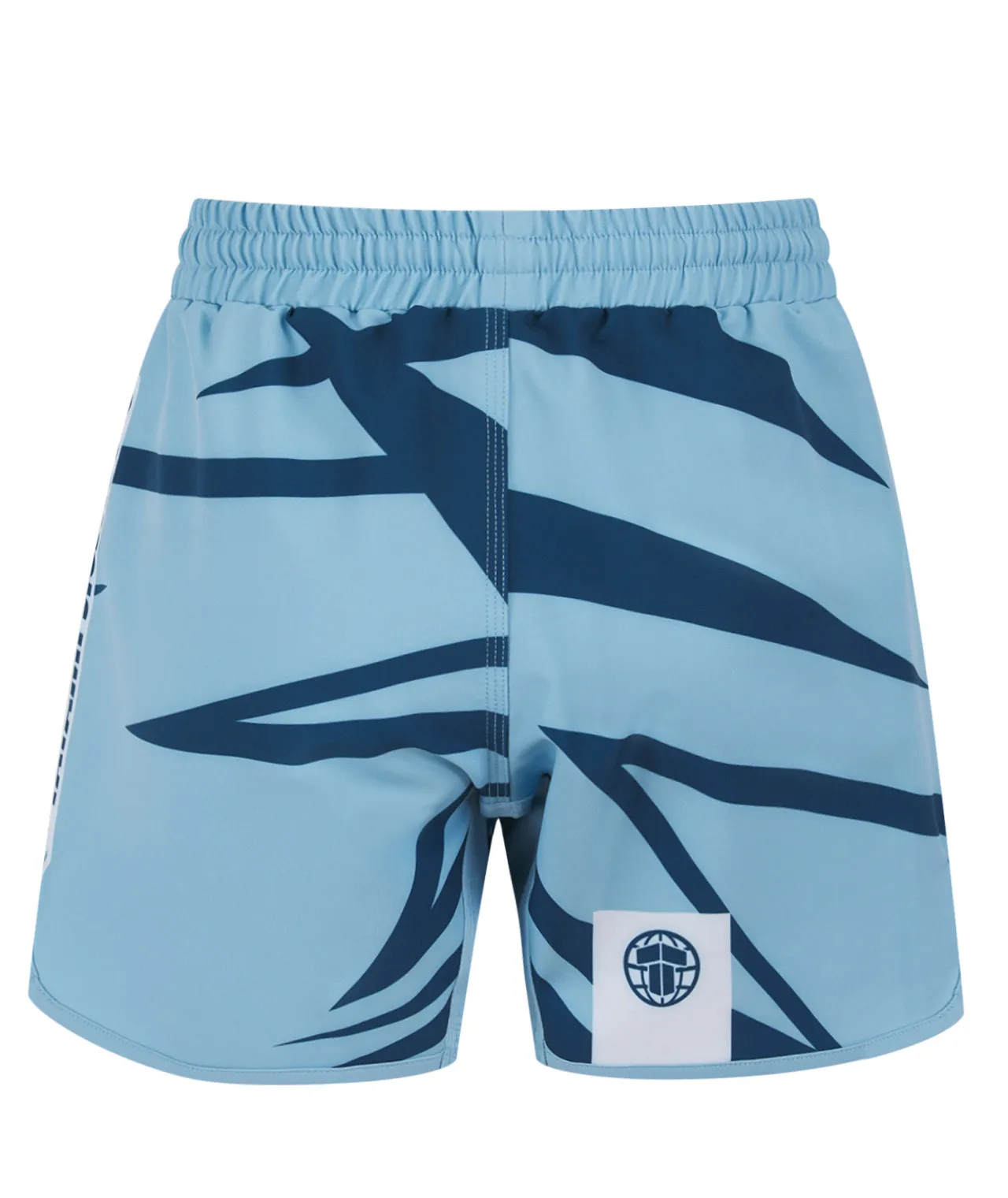 Kids Abstract Shorts - Light Blue