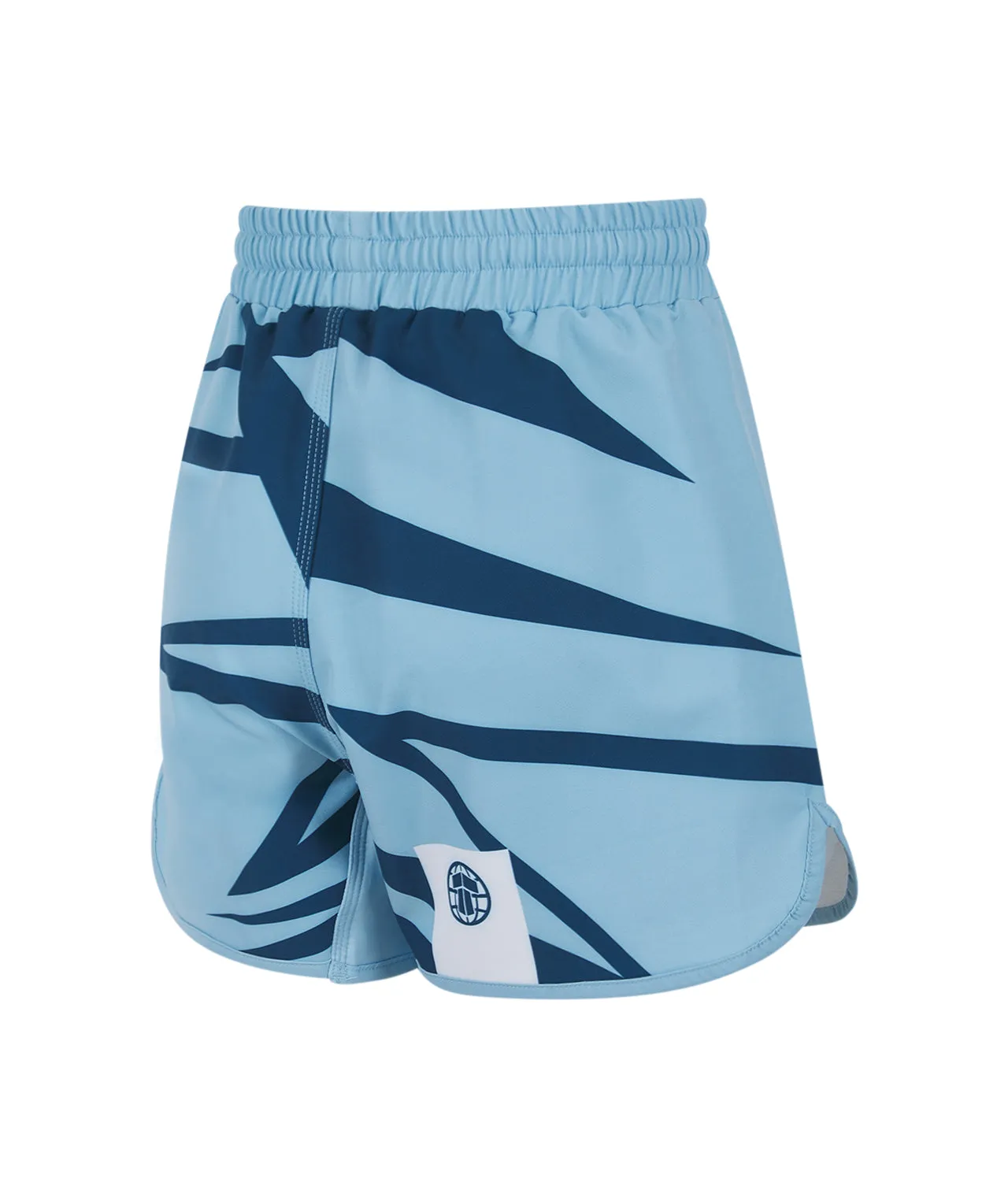 Kids Abstract Shorts - Light Blue