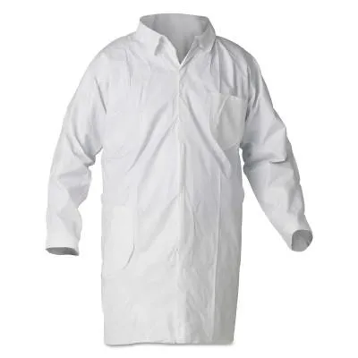 Kimberly-Clark Professional KleenGuard A40 Liquid & Particle Protection Lab Coats, XL, Chest & Hip Pocket, 44454