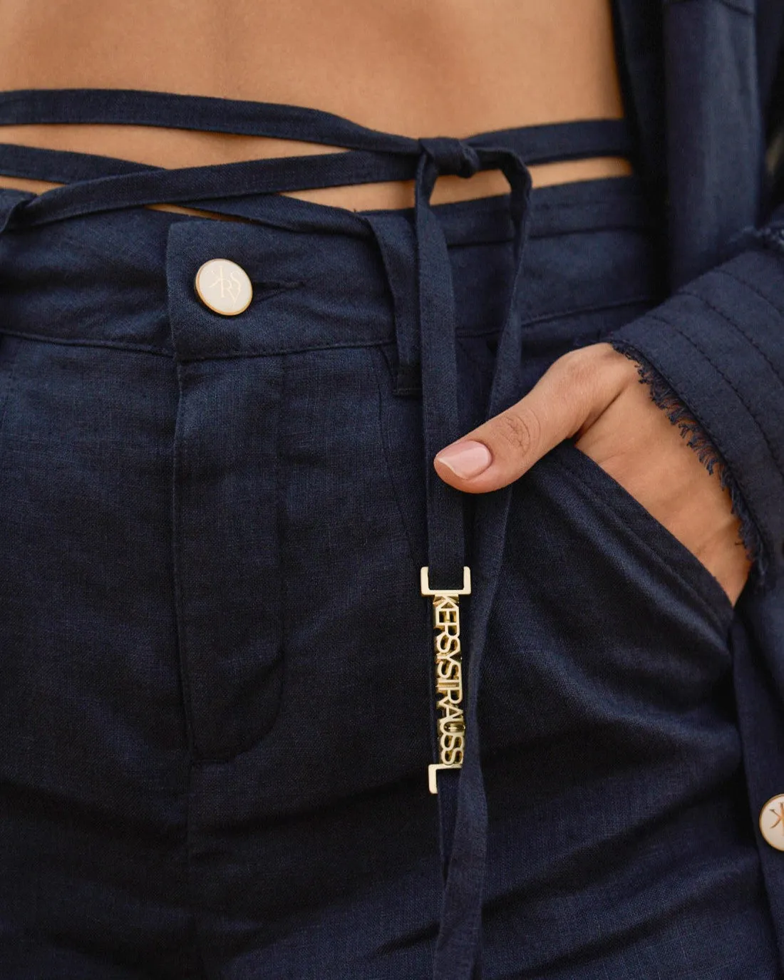 KOUFONISIA Linen Shorts