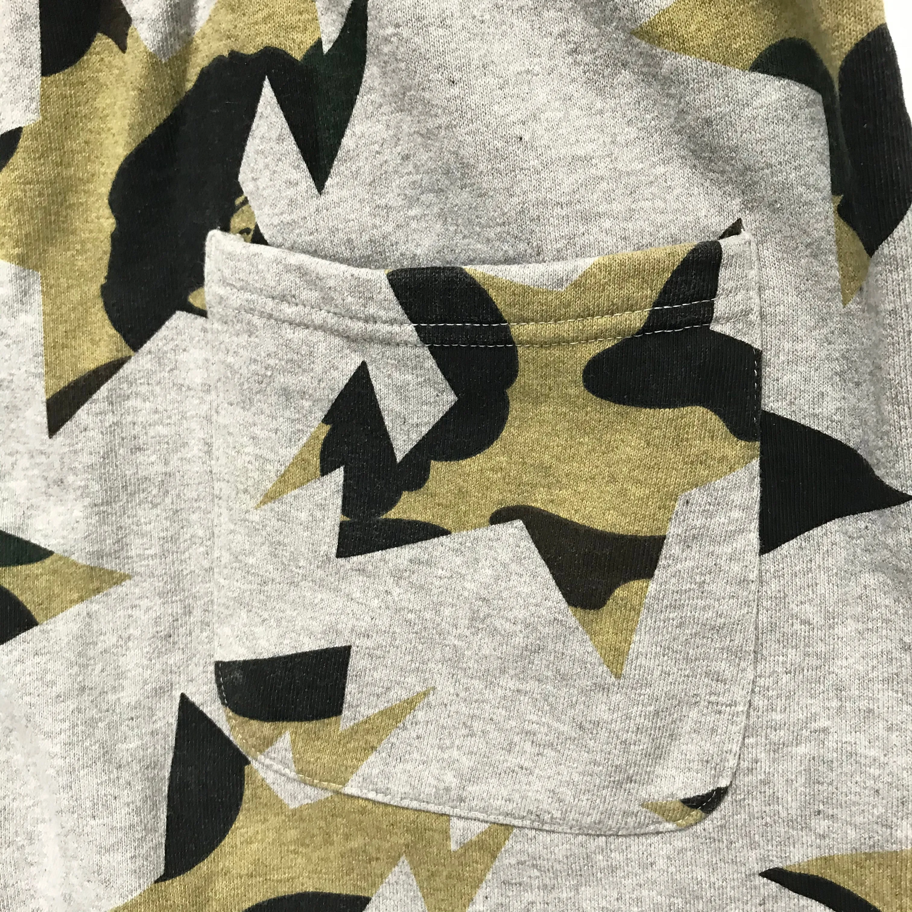 [L] A Bathing Ape Bape 1st Camo Sta Sweat Shorts Grey