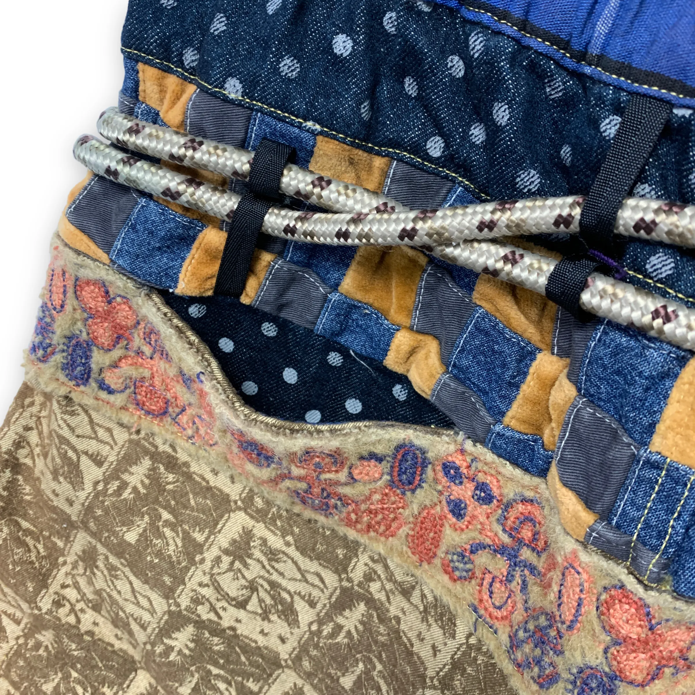 [L] Kapital ECO Baka Crazy Rope Carabiner Shorts