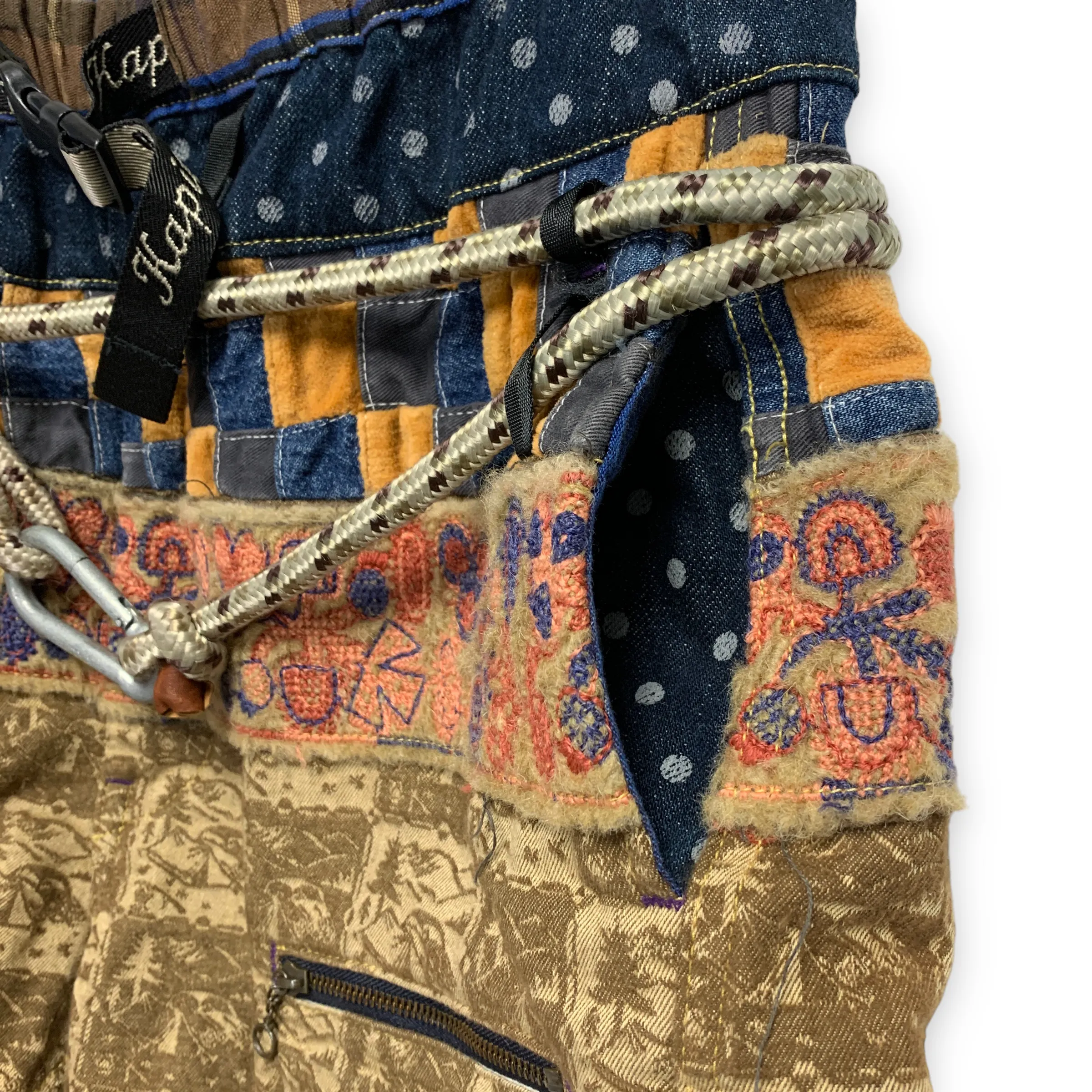 [L] Kapital ECO Baka Crazy Rope Carabiner Shorts