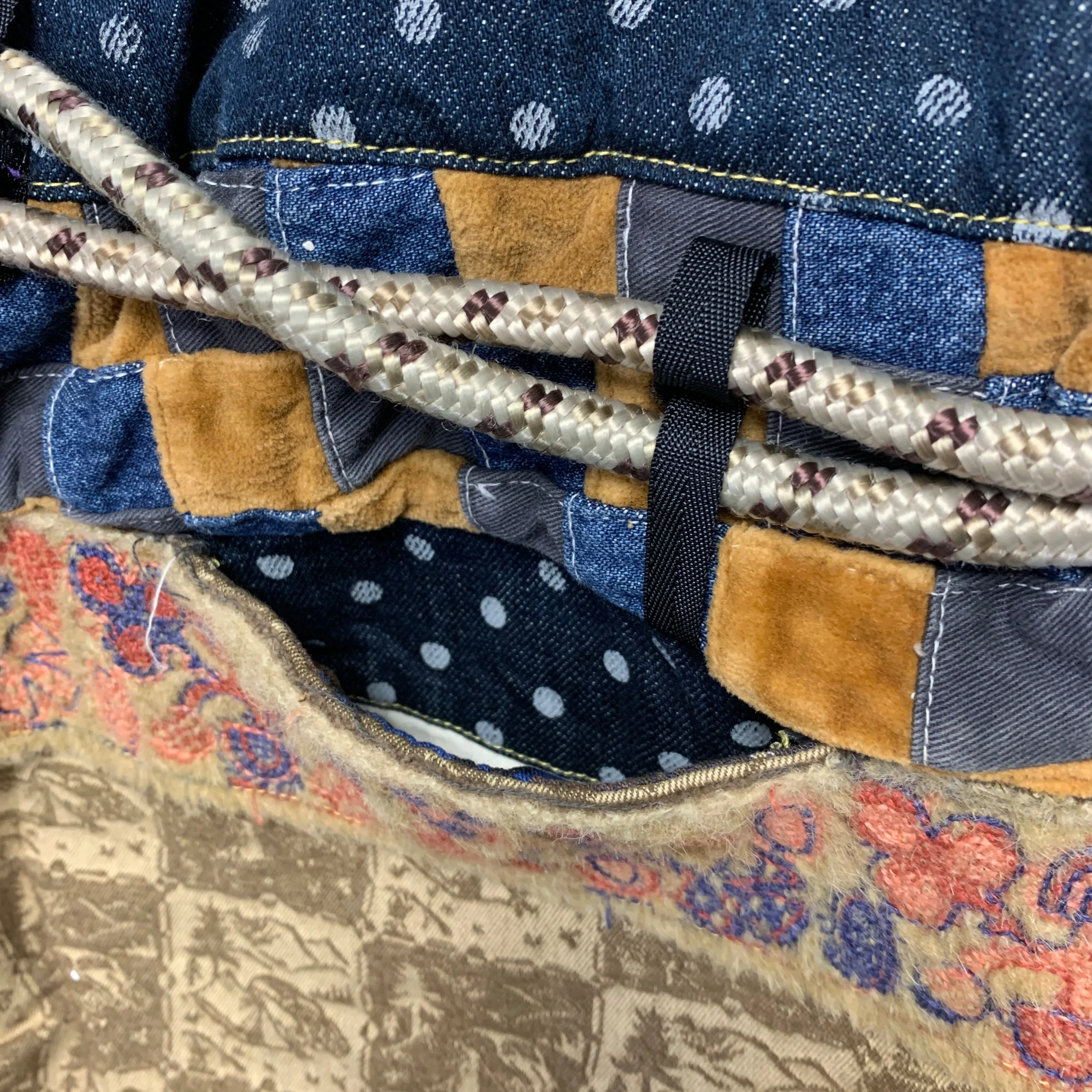 [L] Kapital ECO Baka Crazy Rope Carabiner Shorts