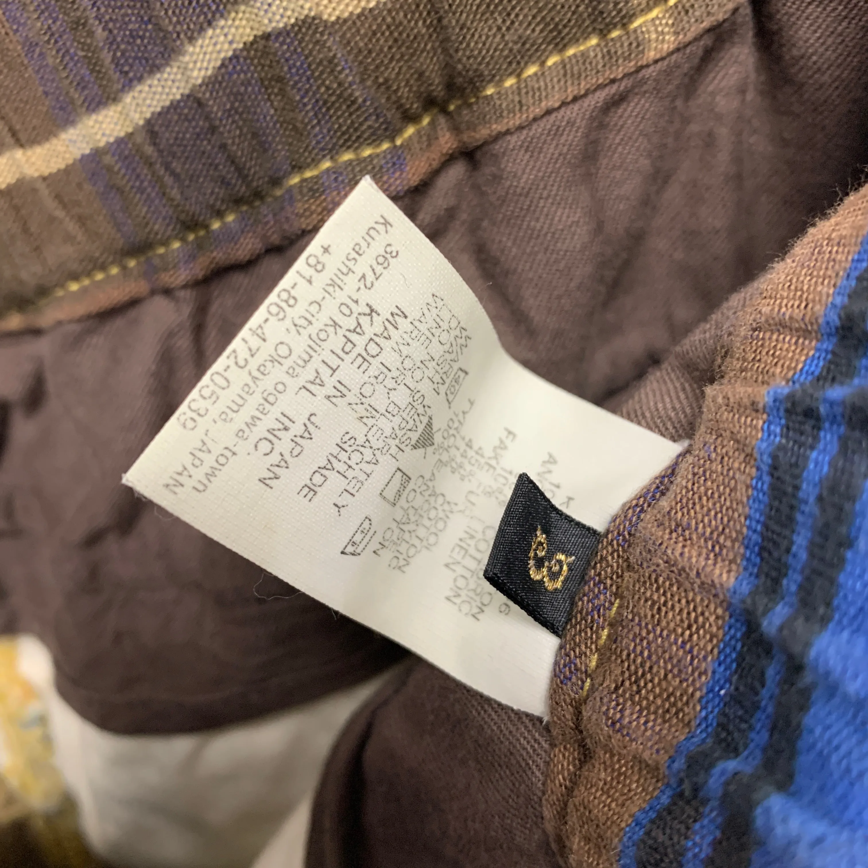 [L] Kapital ECO Baka Crazy Rope Carabiner Shorts