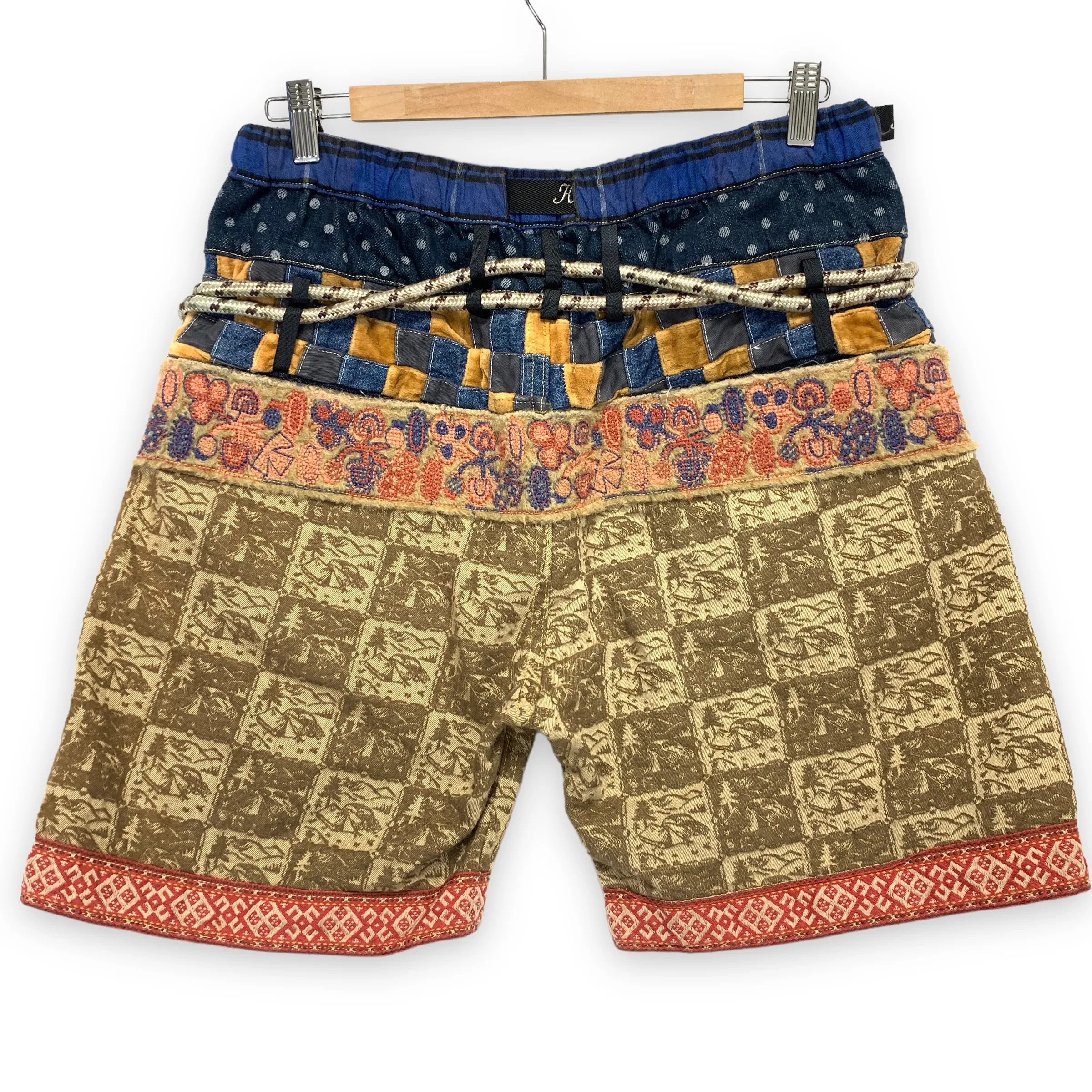 [L] Kapital ECO Baka Crazy Rope Carabiner Shorts