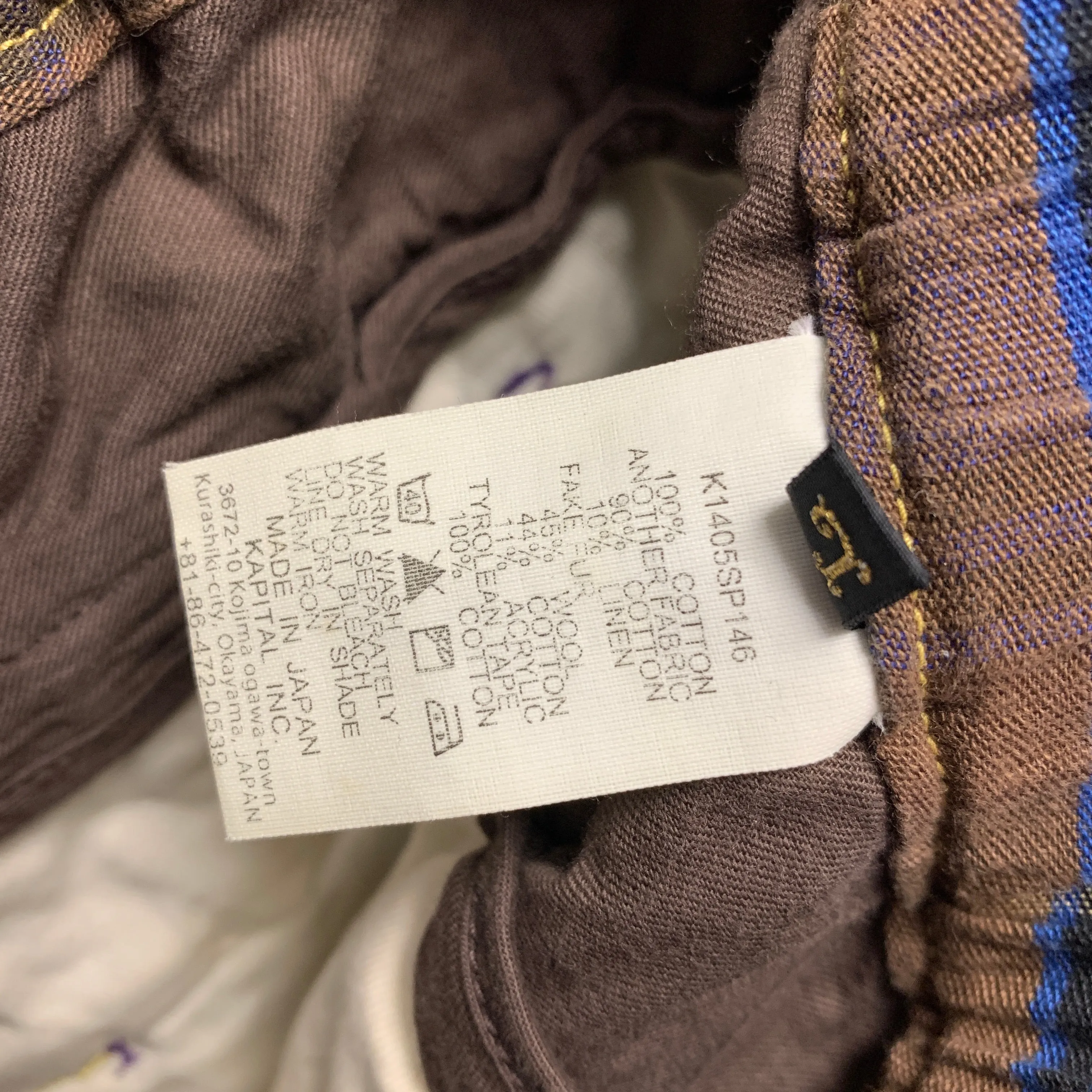 [L] Kapital ECO Baka Crazy Rope Carabiner Shorts