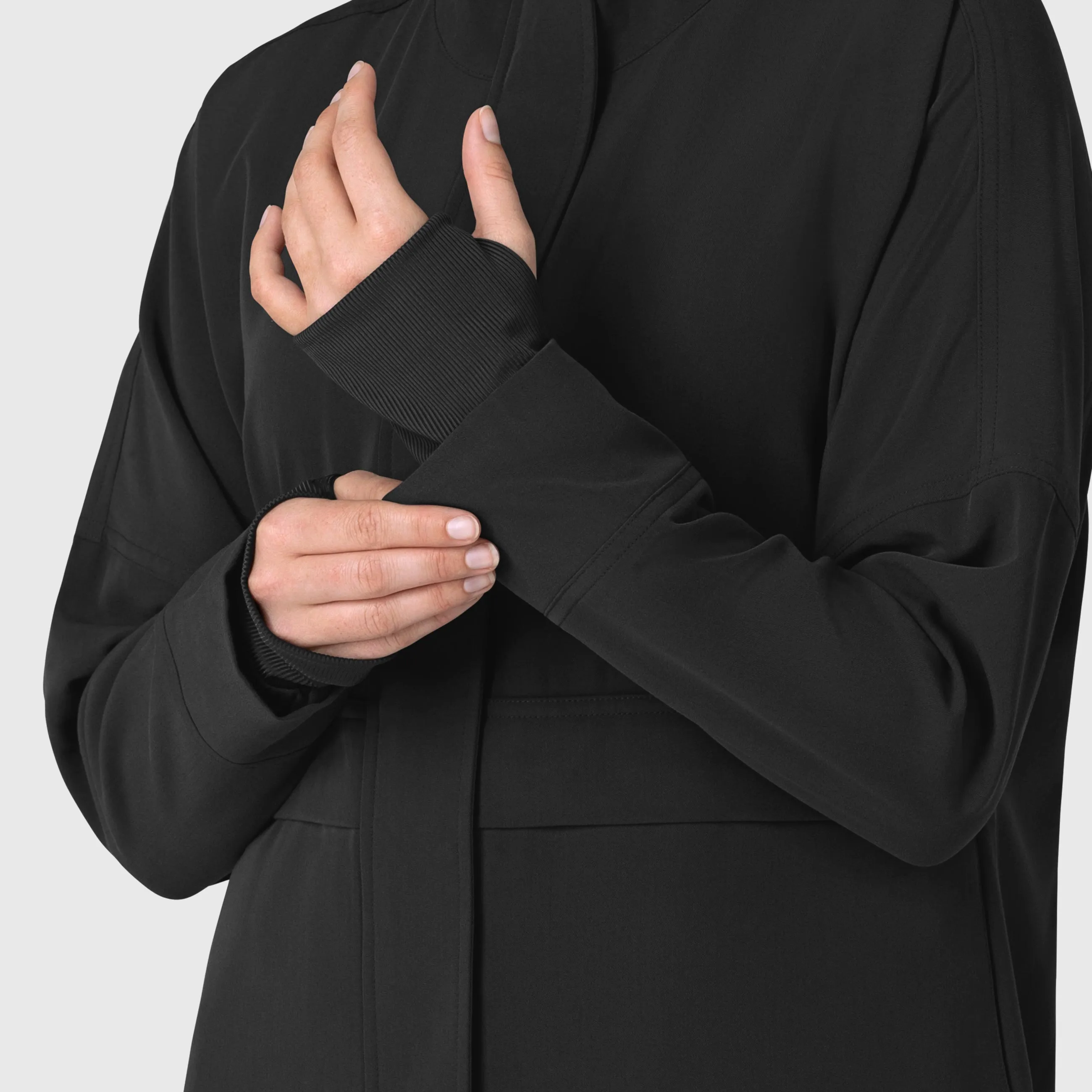 Layers 8132 Germs Happen Packable Scrub Jacket Black