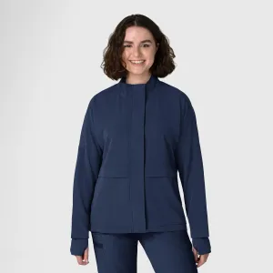 Layers 8132 Germs Happen Packable Scrub Jacket Navy