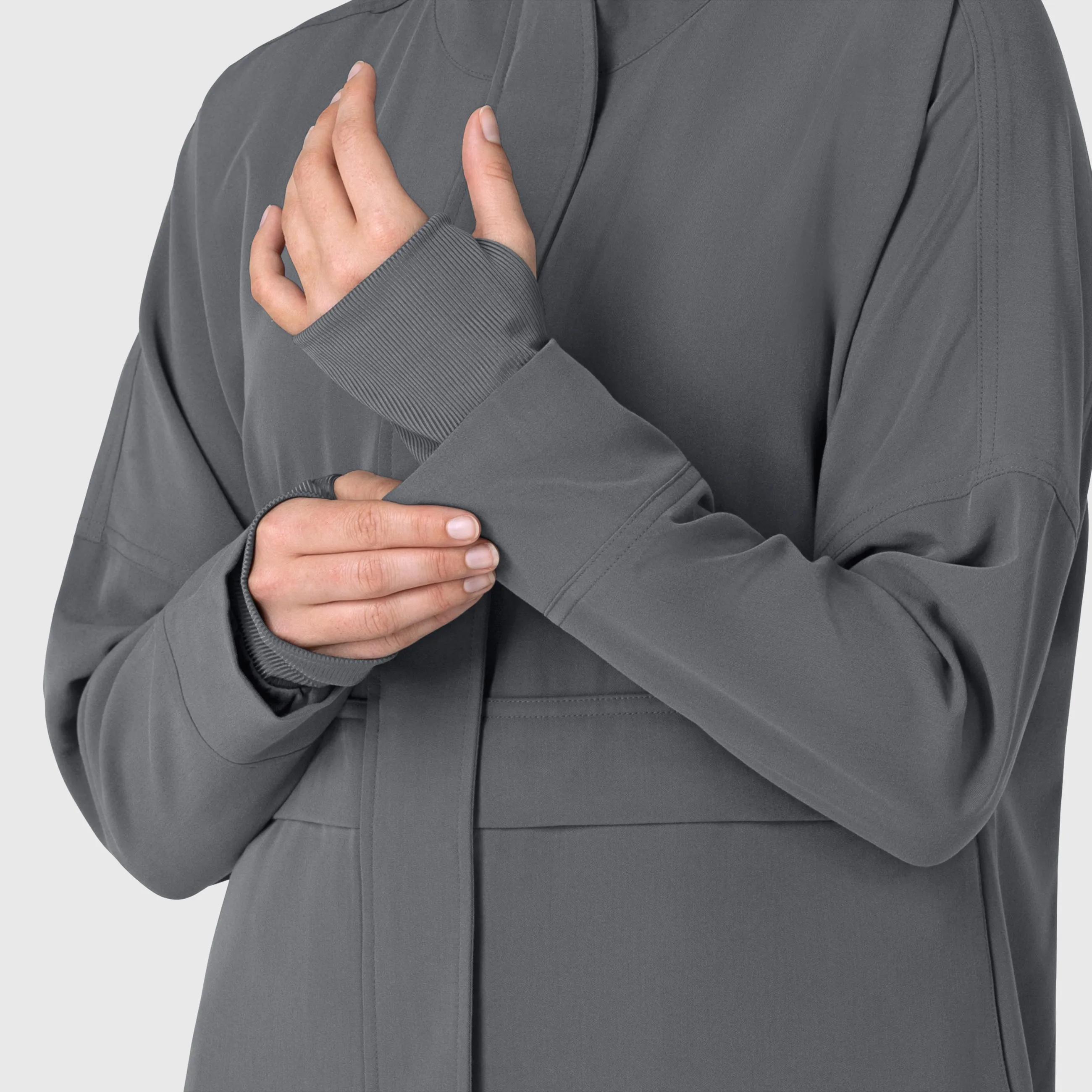 Layers 8132 Germs Happen Packable Scrub Jacket Pewter