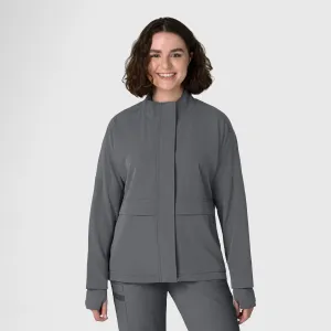 Layers 8132 Germs Happen Packable Scrub Jacket Pewter