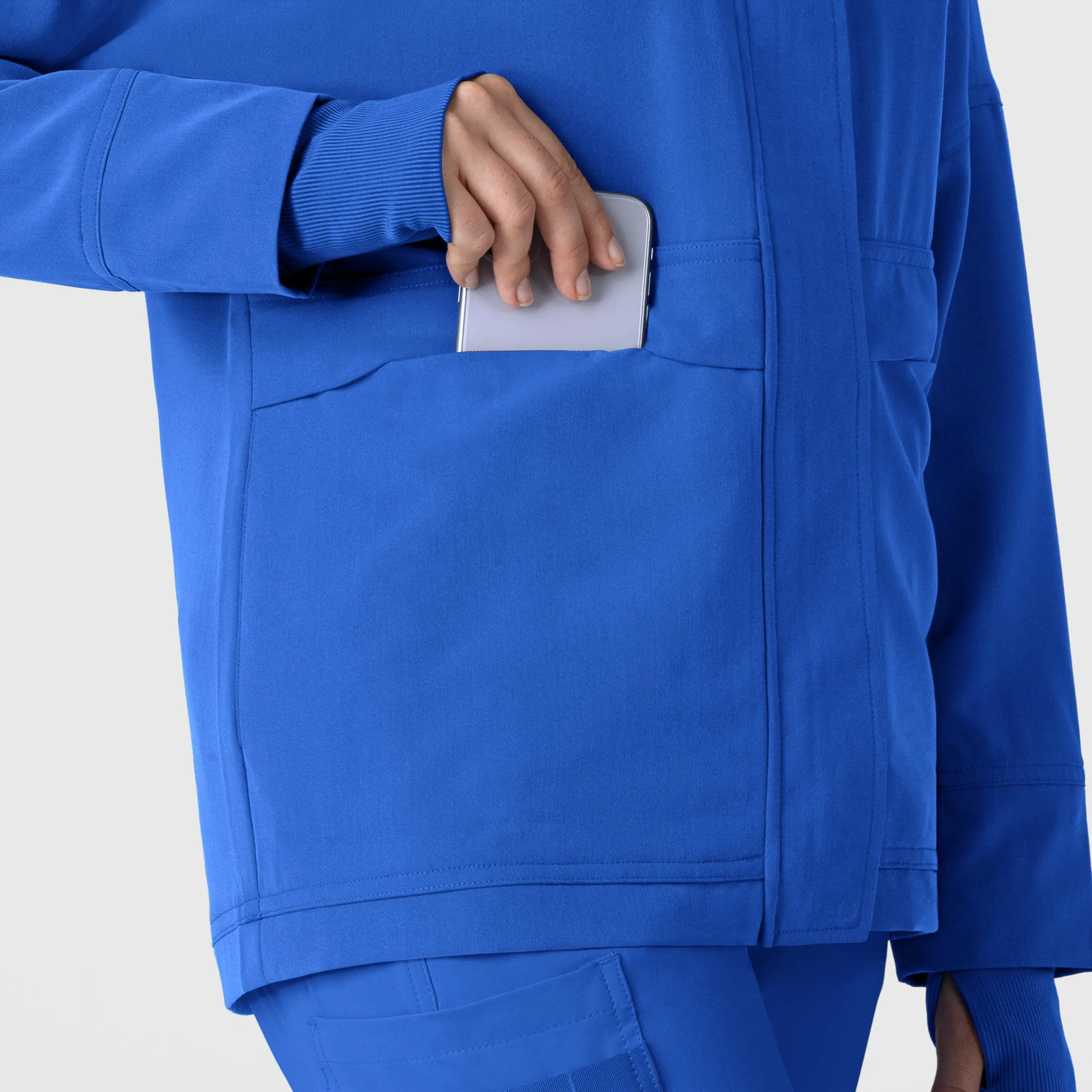 Layers 8132 Germs Happen Packable Scrub Jacket Royal