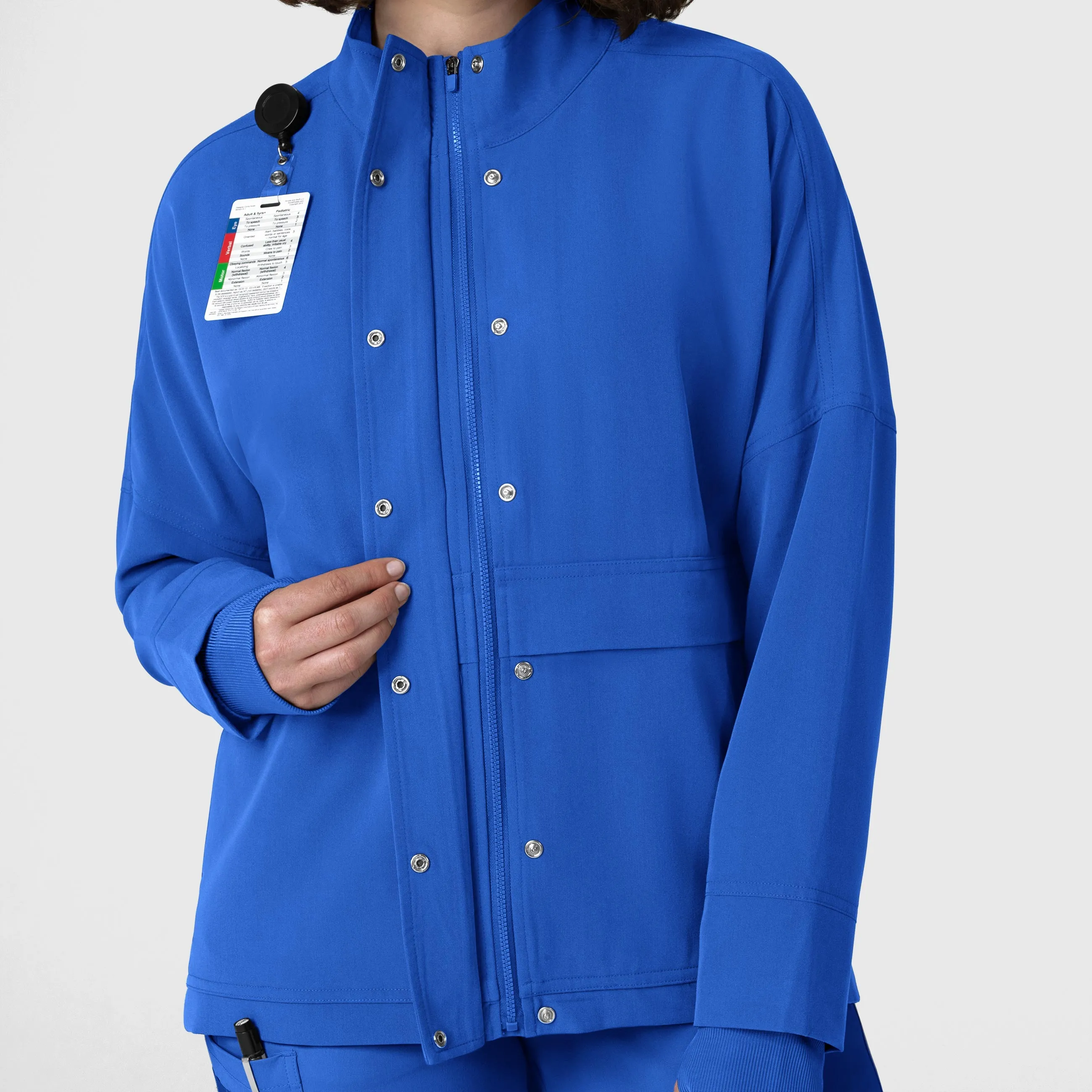 Layers 8132 Germs Happen Packable Scrub Jacket Royal