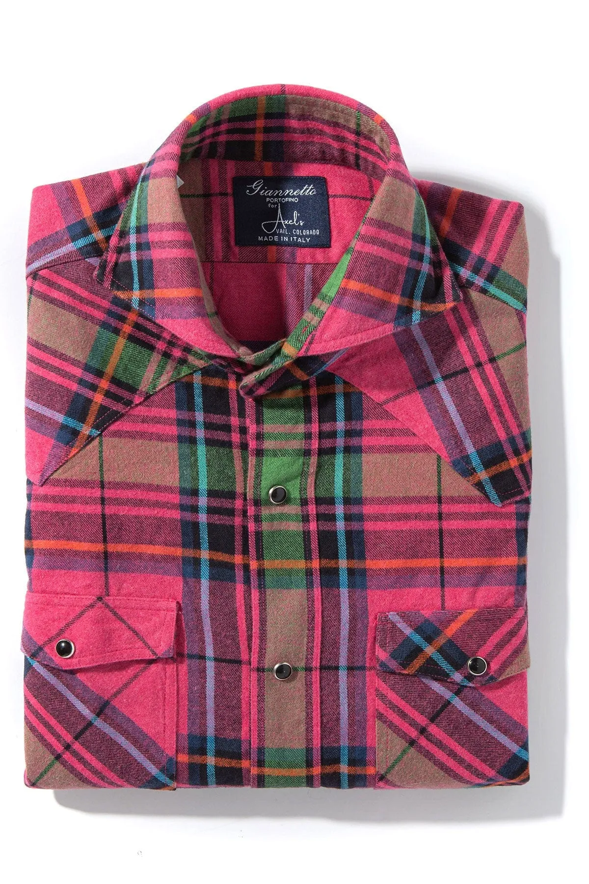 Lena Brushed Cotton Check In Pink
