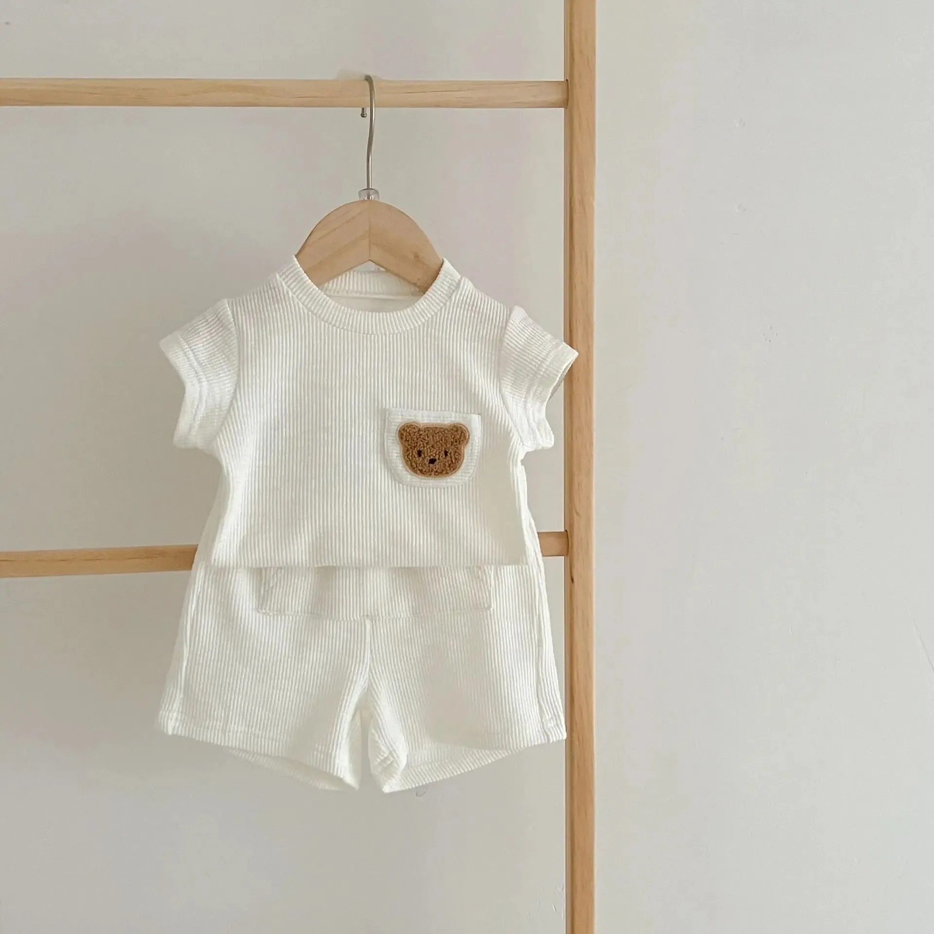 Leo bear shorts   tee set