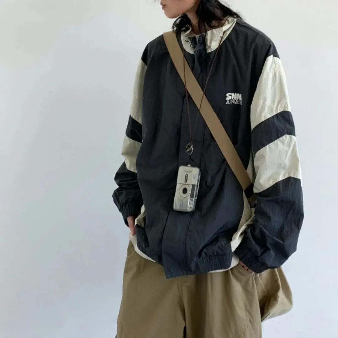 Letter Embroidery Casual Loose Jacket  Women