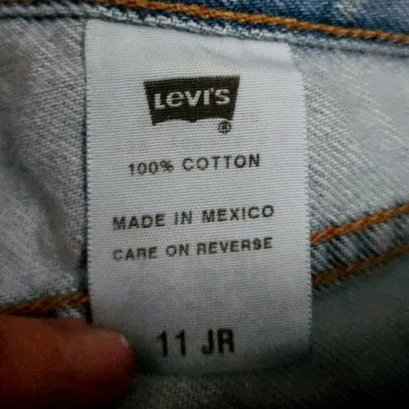 Levi's Light Wash 90's Booty Denim Jean Shorts 100% Cotton Juniors Size 11 EUC