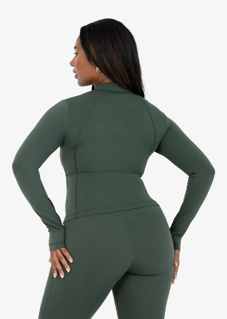 Life Zip Up Jacket Deep Green
