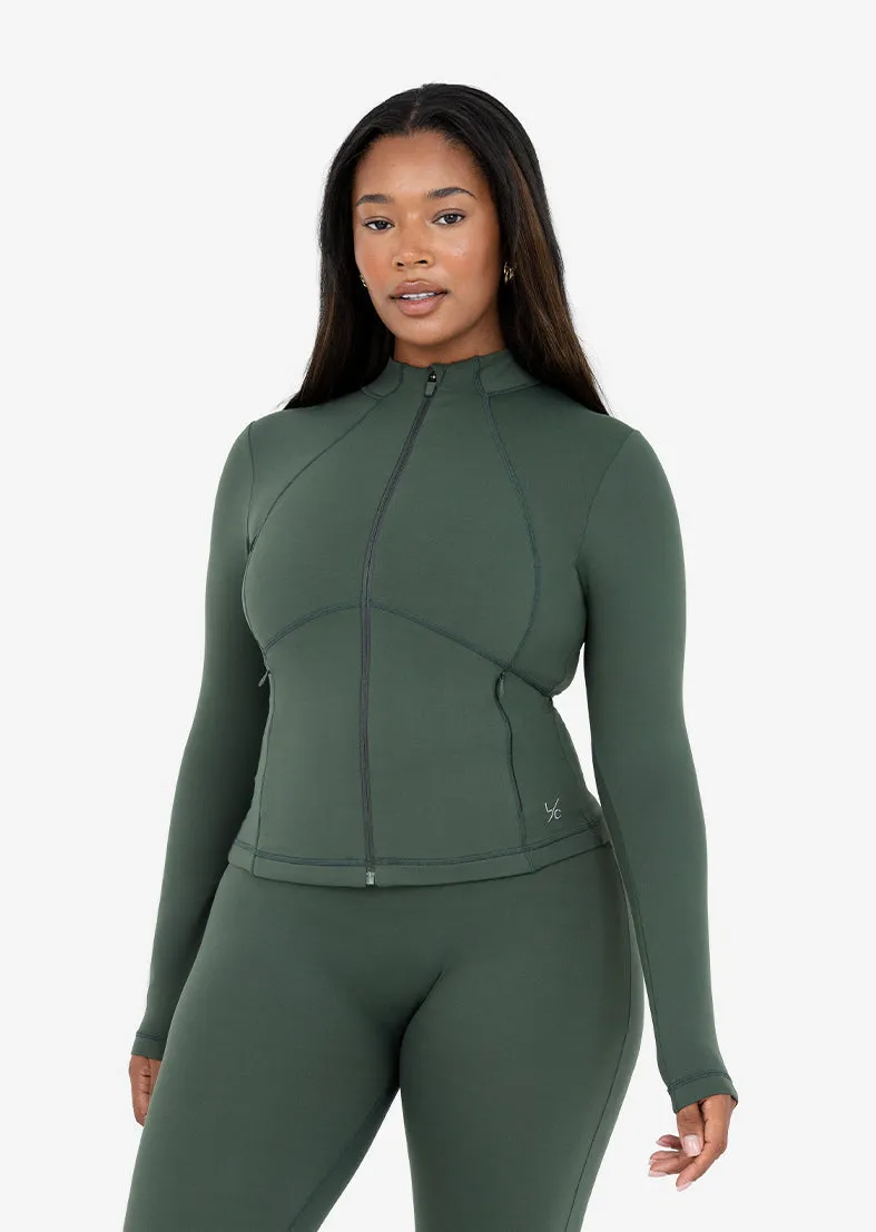 Life Zip Up Jacket Deep Green