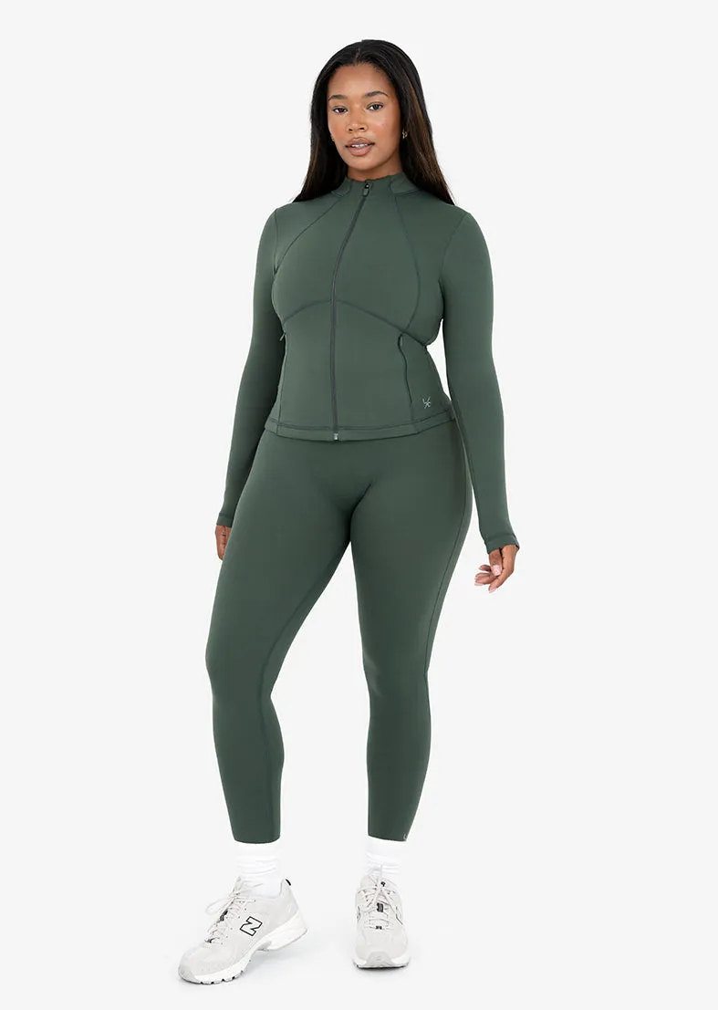 Life Zip Up Jacket Deep Green