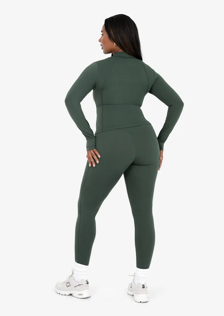 Life Zip Up Jacket Deep Green