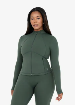 Life Zip Up Jacket Deep Green